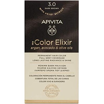 Apivita Coloration Permanente 3.0 Marron Foncé My Color Elixir Apivita Coloration Permanente 3.0 Marron Foncé My Color Elixir
