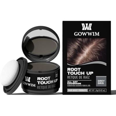 gowwim Poudre de retouche de racines, poudre instantanée pour couvrir les cheveux gris pour homme et femme, imperméable et résistante à la transpiration, longue durée pour l'amincissement et la perte gowwim Poudre de retouche de racines, poudre instantanée pour couvrir les cheveux gris pour homme et femme, imperméable et résistante à la transpiration, longue durée pour l'amincissement et la perte