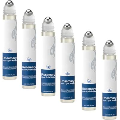 SKZKK Sérum de croissance des cheveux roll-on au romarin, sérum pour cheveux frisés, réduit la chute des cheveux et renforce les follicules pileux pour des cheveux plus épais et plus frais, convient à tous SKZKK Sérum de croissance des cheveux roll-on au romarin, sérum pour cheveux frisés, réduit la chute des cheveux et renforce les follicules pileux pour des cheveux plus épais et plus frais, convient à tous