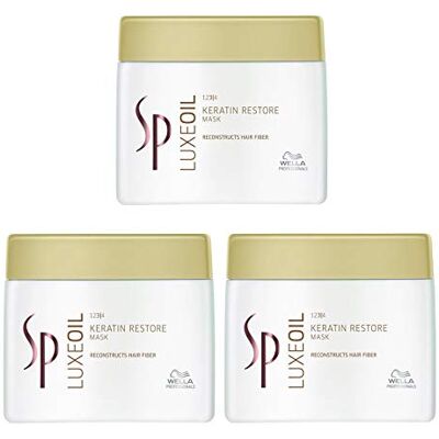 WELLA Professional System Lot de 3 masques réparateurs à l'huile de luxe 400 ml WELLA Professional System Lot de 3 masques réparateurs à l'huile de luxe 400 ml