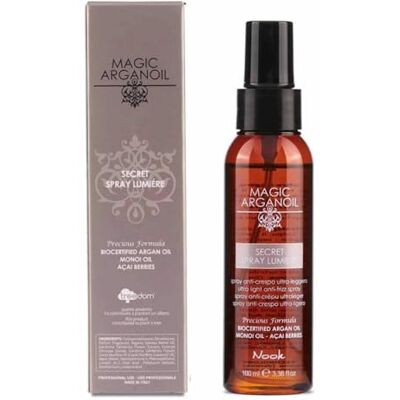 Nook Spray anti-Crésine ultra légère Arganlo 100 ml LUMIERE ANTI-FRIZZ PROFESSIONNELS PARRUVERRES Nook Spray anti-Crésine ultra légère Arganlo 100 ml LUMIERE ANTI-FRIZZ PROFESSIONNELS PARRUVERRES