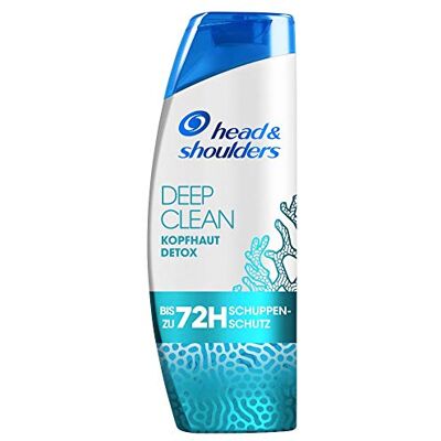 Head & Shoulders Deep Clean Shampooing anti-pelliculaire détox pour cuir chevelu avec minéraux marins 72 heures de protection contre les pellicules, les démangeaisons et la sécheresse 250 ml Head & Shoulders Deep Clean Shampooing anti-pelliculaire détox pour cuir chevelu avec minéraux marins 72 heures de protection contre les pellicules, les démangeaisons et la sécheresse 250 ml