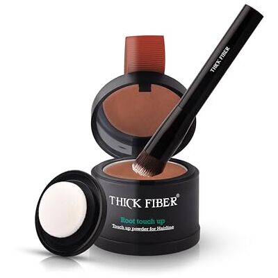 THICK FIBER Poudre de racine Concealer pour épaissir les cheveux Pour femmes et hommes Imperméable Pour cacher le maquillage des racines 4 g (Auburn) THICK FIBER Poudre de racine Concealer pour épaissir les cheveux Pour femmes et hommes Imperméable Pour cacher le maquillage des racines 4 g (Auburn)