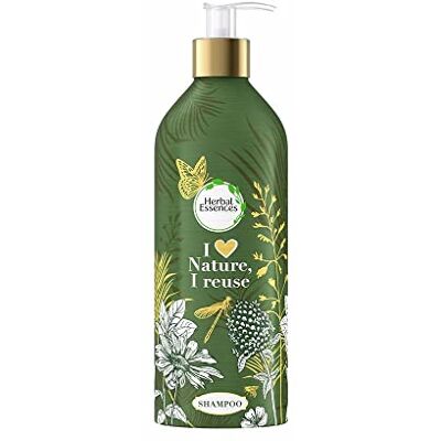 Herbal Essences Réparation Shampoing, À L’huile D’argan, Bouteille Rechargeable 430 ml Herbal Essences Réparation Shampoing, À L’huile D’argan, Bouteille Rechargeable 430 ml