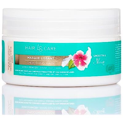 LAURA SIM'S Masque lissant Smooth & Shine Raides, Ondulés, Bouclés, Frisés, Crépus Soin Cheveux Naturel Fleur d’Hibiscus Protéine de Soie Activateur de boucles LAURA SIM'S Masque lissant Smooth & Shine Raides, Ondulés, Bouclés, Frisés, Crépus Soin Cheveux Naturel Fleur d’Hibiscus Protéine de Soie Activateur de boucles