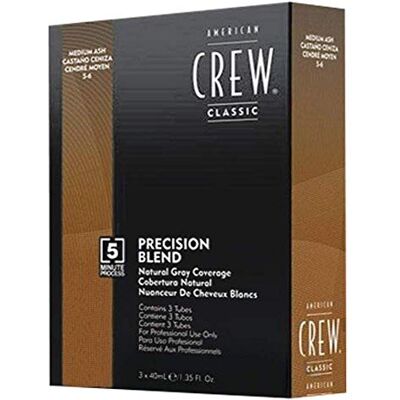 American Crew Precision Blend Natural Gray Coverage 3x40ml 5-6 Medium Ash American Crew Precision Blend Natural Gray Coverage 3x40ml 5-6 Medium Ash
