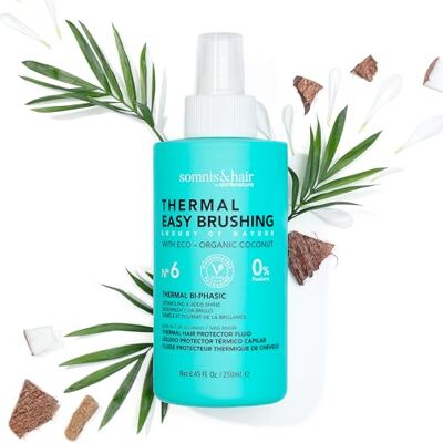 somnis&hair Spray Protecteur Thermique Naturel Démêlant et Adoucissant Hydratation et Protection contre la Chaleur, les UV et l'Eau Salée Sans Sulfates ni Parabènes Végan 250 ml somnis&hair Spray Protecteur Thermique Naturel Démêlant et Adoucissant Hydratation et Protection contre la Chaleur, les UV et l'Eau Salée Sans Sulfates ni Parabènes Végan 250 ml