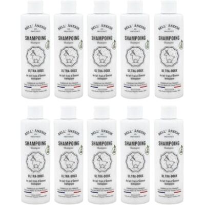 GRENADINE BOUTIQUE Bell Ânesse Provence Shampoing au Lait d’Ânesse Bio – Soin Doux & Hydratant – Tous Types de Cheveux – Lot de 10 – Made in France GRENADINE BOUTIQUE Bell Ânesse Provence Shampoing au Lait d’Ânesse Bio – Soin Doux & Hydratant – Tous Types de Cheveux – Lot de 10 – Made in France