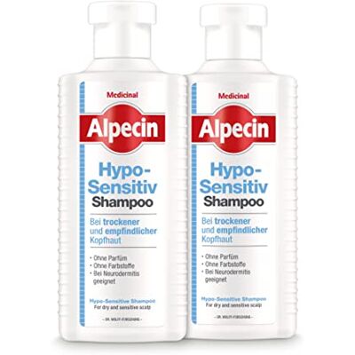 Alpecin Shampooing hypo-sensible – 2 x 250 ml – Shampooing pour cheveux sur cuir chevelu sec et sensible – Sans colorants et sans parfum Alpecin Shampooing hypo-sensible – 2 x 250 ml – Shampooing pour cheveux sur cuir chevelu sec et sensible – Sans colorants et sans parfum