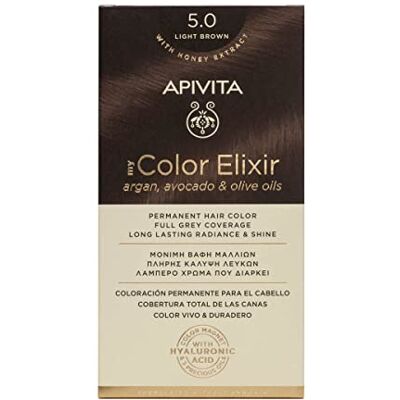 Apivita Coloration Permanente 5.0 Marron Clair My Color Elixir Apivita Coloration Permanente 5.0 Marron Clair My Color Elixir