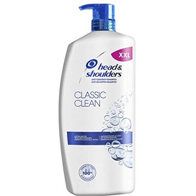 Head & Shoulders Classic Clean shampoing anti-pelliculaires 900 ml 1 unité Head & Shoulders Classic Clean shampoing anti-pelliculaires 900 ml 1 unité