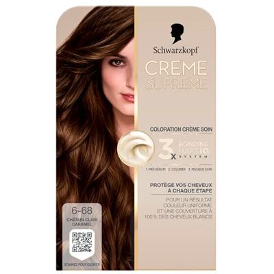 Schwarzkopf Coloration permanente des cheveux Crème Supreme Résultat de couleur uniforme Coloration des cheveux Crème nourrissante Présérum et masque de soin Couverture 100% cheveux Schwarzkopf Coloration permanente des cheveux Crème Supreme Résultat de couleur uniforme Coloration des cheveux Crème nourrissante Présérum et masque de soin Couverture 100% cheveux
