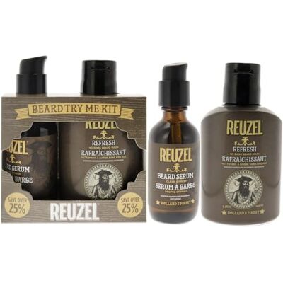 REUZEL Clean and Fresh Beard Try Me Kit 3.4oz Refresh No Rinse Beard Wash, 2oz Clean and Fresh Beard Serum Professional Grooming Deep Cleansing Conditioning for Men 5.4 oz REUZEL Clean and Fresh Beard Try Me Kit 3.4oz Refresh No Rinse Beard Wash, 2oz Clean and Fresh Beard Serum Professional Grooming Deep Cleansing Conditioning for Men 5.4 oz