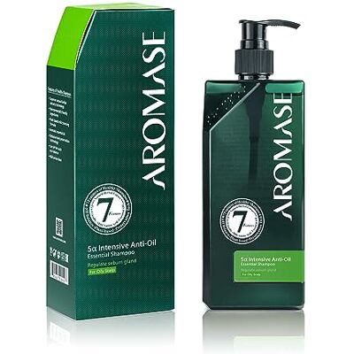 Aromase Shampooing anti-huile essentiel, efficace pour les cheveux gras rapidement et le cuir chevelu gras, régule la production de sébum 400 ml Aromase Shampooing anti-huile essentiel, efficace pour les cheveux gras rapidement et le cuir chevelu gras, régule la production de sébum 400 ml