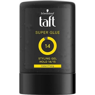 TAFT Schwarzkopf Power Lot de 6 tubes de gel coiffant Tube / Level 14 – Super Glue – 6 x 300 ml TAFT Schwarzkopf Power Lot de 6 tubes de gel coiffant Tube / Level 14 – Super Glue – 6 x 300 ml