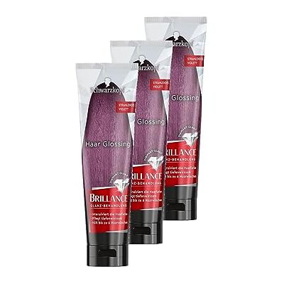 Brillance Soin pour cheveux Violet éclatant (150 ml), coloration temporaire qui peut être appliquée comme un masque capillaire, dure jusqu'à 6 lavages, 3 x 150 ml Brillance Soin pour cheveux Violet éclatant (150 ml), coloration temporaire qui peut être appliquée comme un masque capillaire, dure jusqu'à 6 lavages, 3 x 150 ml