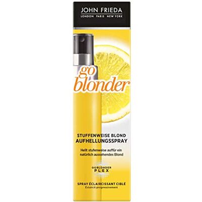 John Frieda Sheer Blonde Go Blonder Spray Inhalt: 100ml Hellt das Haar stufenweise auf Aufhellungsspray für gezielte Highlights John Frieda Sheer Blonde Go Blonder Spray Inhalt: 100ml Hellt das Haar stufenweise auf Aufhellungsspray für gezielte Highlights