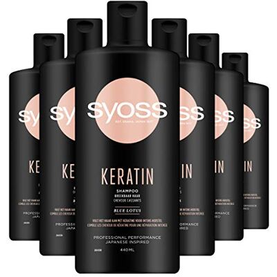 Syoss Shampooing à la kératine 6 x 440 ml Syoss Shampooing à la kératine 6 x 440 ml
