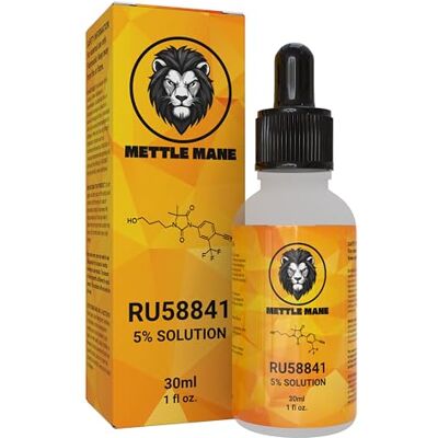 Mettle Mane RU58841 Solution à 5% (50 mg/ml) Sérum capillaire bloquant la DHT Flacon de 30 ml Mettle Mane RU58841 Solution à 5% (50 mg/ml) Sérum capillaire bloquant la DHT Flacon de 30 ml
