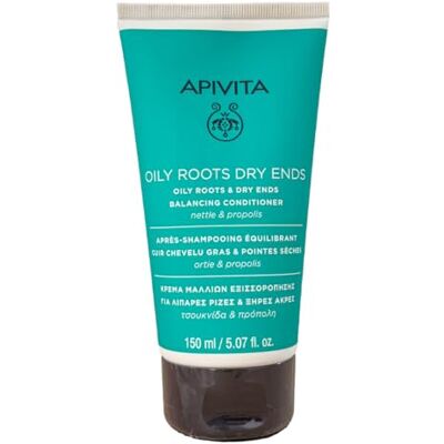 Apivita Après-shampooing équilibrant racine graisse pointes sèches ortiques et proppoli Apivita Après-shampooing équilibrant racine graisse pointes sèches ortiques et proppoli