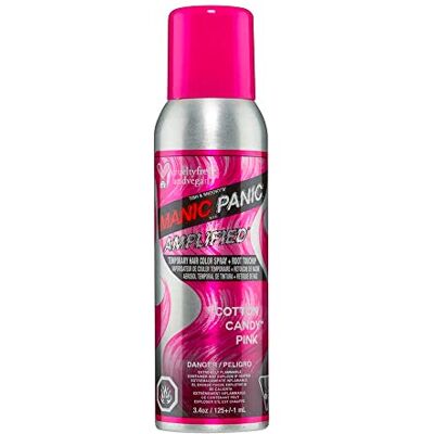 Manic Panic Spray de coloration temporaire amplifié pour cheveux et racines – Rose bonbon coton – 125 ml Manic Panic Spray de coloration temporaire amplifié pour cheveux et racines – Rose bonbon coton – 125 ml