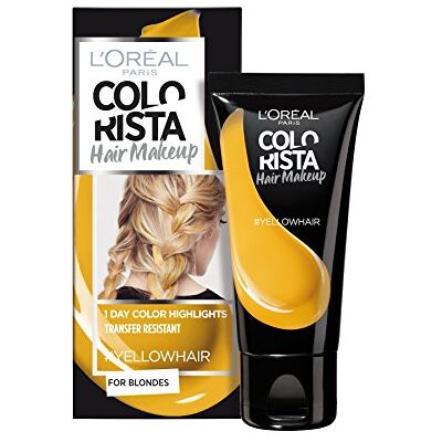 L'ORÉAL Paris Colorista Hair Makeup Maquillage pour Cheveux Coloration éphémère pour Blondes Jaune 30 ml Lot de 2 L'ORÉAL Paris Colorista Hair Makeup Maquillage pour Cheveux Coloration éphémère pour Blondes Jaune 30 ml Lot de 2
