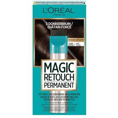 L'ORÉAL L’Oréal Paris Magic Retouch Permanent Châtain Foncé 3 Coloration Permanente L'ORÉAL L’Oréal Paris Magic Retouch Permanent Châtain Foncé 3 Coloration Permanente