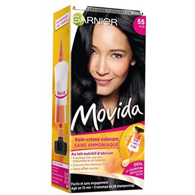 Garnier Movida Coloration Temporaire Sans Ammoniaque Noir 55 Noir Garnier Movida Coloration Temporaire Sans Ammoniaque Noir 55 Noir