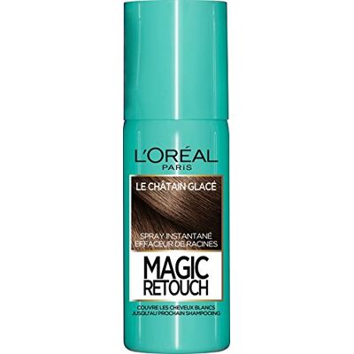 L'Oreal Paris L'Oréal Paris Spray Instantané Correcteur de Racines & Cheveux Blancs, Magic Retouch, Châtain Glacé, 75 ml L'Oreal Paris L'Oréal Paris Spray Instantané Correcteur de Racines & Cheveux Blancs, Magic Retouch, Châtain Glacé, 75 ml
