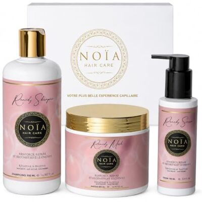 NOIA PARIS NOIA HAIR Coffret Prestige Capillaire GAMME REMEDY Trio Shampoing + Masque + Sérum Kératine & Biotine NOIA PARIS NOIA HAIR Coffret Prestige Capillaire GAMME REMEDY Trio Shampoing + Masque + Sérum Kératine & Biotine