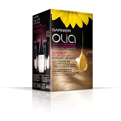Garnier Olia Coloración Permanente Sin Amoniaco Para Un Olor Agradable Con Aceites Florales De Origen Natural Rubio Claro 8 0 Santé et soins personnels Garnier Olia Coloración Permanente Sin Amoniaco Para Un Olor Agradable Con Aceites Florales De Origen Natural Rubio Claro 8 0 Santé et soins personnels
