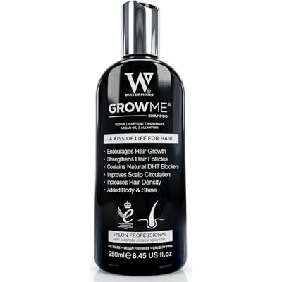 Watermans Grow Me® Shampooing pour la croissance des cheveux – Pas seulement un shampooing à la caféine, nous incluons de la biotine, de l'huile d'argan, du romarin, de la niacinamide. Traitement épaississant Watermans Grow Me® Shampooing pour la croissance des cheveux – Pas seulement un shampooing à la caféine, nous incluons de la biotine, de l'huile d'argan, du romarin, de la niacinamide. Traitement épaississant