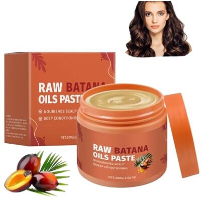 JIAOY Pâte à l'huile de batana brute Huile de batana pour la croissance des cheveux Prévient la chute des cheveux pour des cheveux plus épais, plus forts et plus sains avec brillance Masque capillaire JIAOY Pâte à l'huile de batana brute Huile de batana pour la croissance des cheveux Prévient la chute des cheveux pour des cheveux plus épais, plus forts et plus sains avec brillance Masque capillaire