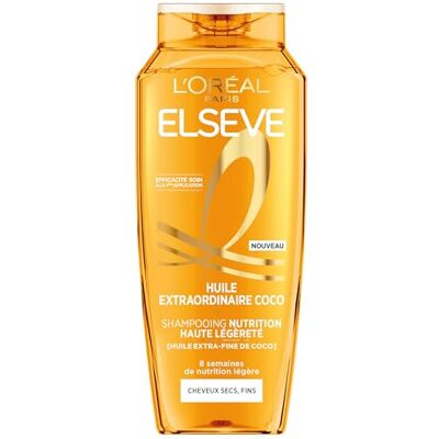 L'Oreal Paris L'Oréal Paris Elseve Huile Extraordinaire Shampooing Nutrition Haute Légèreté à l'Huile Extra-Fine de Coco 250ml L'Oreal Paris L'Oréal Paris Elseve Huile Extraordinaire Shampooing Nutrition Haute Légèreté à l'Huile Extra-Fine de Coco 250ml