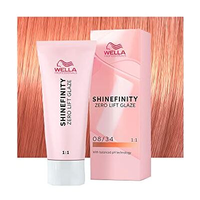 WELLA Shinefinity Spicy Ginger 08/34 Blond clair doré cuivre 60 ml coloration démipermanente WELLA Shinefinity Spicy Ginger 08/34 Blond clair doré cuivre 60 ml coloration démipermanente
