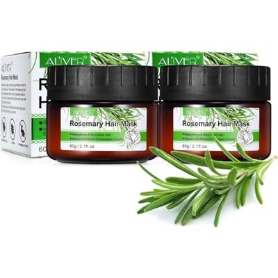 P-Beauty Cosmetic Accessories P-Beauty Lot de 2 masques capillaires au romarin 60 g – Soin intensif pour cheveux secs, crépus et colorés Masque capillaire anti-fourches à l'huile de romarin Soin des cheveux au romarin facilite P-Beauty Cosmetic Accessories P-Beauty Lot de 2 masques capillaires au romarin 60 g – Soin intensif pour cheveux secs, crépus et colorés Masque capillaire anti-fourches à l'huile de romarin Soin des cheveux au romarin facilite