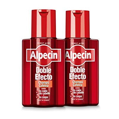 Alpecin Shampooing à double effet caféine 2 x 200 ml Contre la perte de cheveux héréditaire et les pellicules Alpecin Shampooing à double effet caféine 2 x 200 ml Contre la perte de cheveux héréditaire et les pellicules