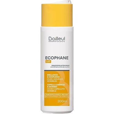 LABORATOIRES BAILLEUL S.A. Bailleul Ecophane Soft Shampoing Ultra-Doux Cheveux ternes, fragiles Nettoie en douceur Douceur, brillance & souplesse 1x200 ml LABORATOIRES BAILLEUL S.A. Bailleul Ecophane Soft Shampoing Ultra-Doux Cheveux ternes, fragiles Nettoie en douceur Douceur, brillance & souplesse 1x200 ml