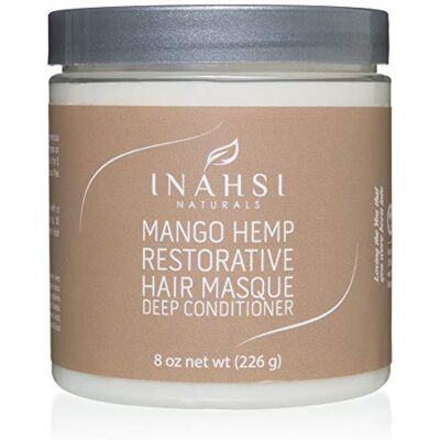 INAHSI Naturals Masque revitalisant réparateur au chanvre à la mangue 237 ml INAHSI Naturals Masque revitalisant réparateur au chanvre à la mangue 237 ml