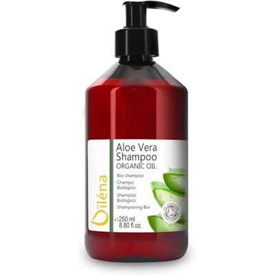 Oïléna Shampooing Naturel et Bio à l'Aloe Vera et à l'Huile d'Argan 250 ml Shampooing Anti-chute aux Vitamines et à la Kératine pour Cheveux Secs et Abîmés Sans Sulfate et Sans Silicone Oïléna Shampooing Naturel et Bio à l'Aloe Vera et à l'Huile d'Argan 250 ml Shampooing Anti-chute aux Vitamines et à la Kératine pour Cheveux Secs et Abîmés Sans Sulfate et Sans Silicone