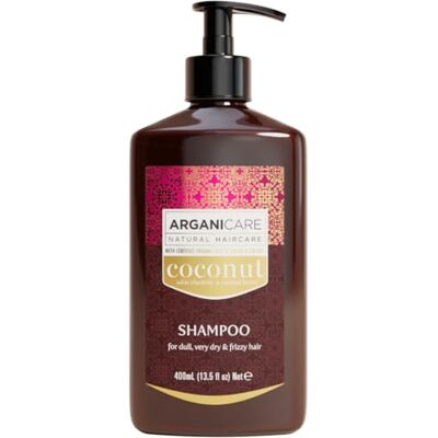 Arganicare Shampoing Ultra-nourrissant à l'Huile de Coco Soin Cheveux ternes, très secs & frisés 400 ml Arganicare Shampoing Ultra-nourrissant à l'Huile de Coco Soin Cheveux ternes, très secs & frisés 400 ml