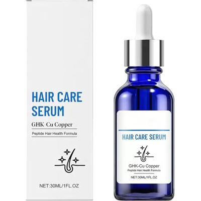 Sgjwyc Ghk-Cu Sérum capillaire au peptide de cuivre Ghk-Cu pour cheveux secs, abîmés, renforce et épaissit les cheveux, aide à hydrater le cuir chevelu sec, non gras (1 pièce) Sgjwyc Ghk-Cu Sérum capillaire au peptide de cuivre Ghk-Cu pour cheveux secs, abîmés, renforce et épaissit les cheveux, aide à hydrater le cuir chevelu sec, non gras (1 pièce)