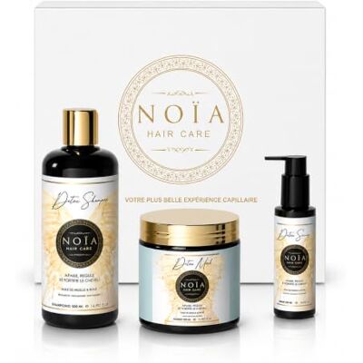 NOIA PARIS Coffret luxe Routine capillaire Gamme Detox Trio Shampoing + Masque + Sérum Huile de nigelle & Boue NOÏA HAIR NOIA PARIS Coffret luxe Routine capillaire Gamme Detox Trio Shampoing + Masque + Sérum Huile de nigelle & Boue NOÏA HAIR