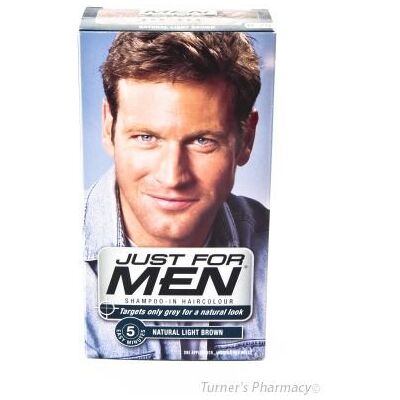 Just for men H-25 Shampooing coloration capillaire brun clair Just for men H-25 Shampooing coloration capillaire brun clair