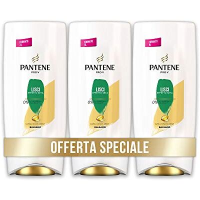 Pantene Pro-V Après-shampoing Lisse Effet Soie, Après-shampoing Lissant, Après-shampoing pour cheveux crêpes et mats, Lot d'économies de 3 x 600 ml Pantene Pro-V Après-shampoing Lisse Effet Soie, Après-shampoing Lissant, Après-shampoing pour cheveux crêpes et mats, Lot d'économies de 3 x 600 ml