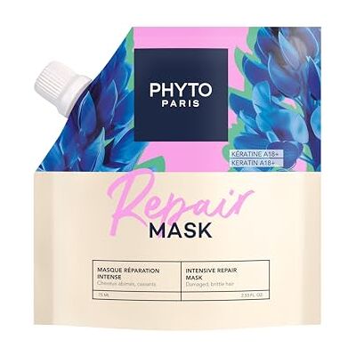 Phyto Paris Réparation Mini Masque Cheveux Réparateur Cheveux Très Abîmés Répare la Fibre Capillaire en 5 Minutes Complexe Kératine Végétale A18 Soin Capillaire Phyto Paris Réparation Mini Masque Cheveux Réparateur Cheveux Très Abîmés Répare la Fibre Capillaire en 5 Minutes Complexe Kératine Végétale A18 Soin Capillaire