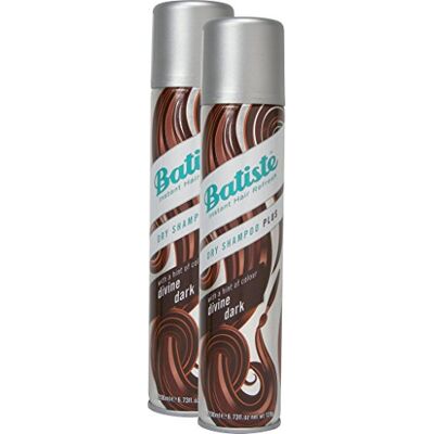 Batiste Shampoing Sec Dry Shampooing Divine Dark avec une touche de couleur pour les cheveux noir et brun foncé, Cheveux frais pour tous types de cheveux, lot de 2 (2 x 200 ml) Batiste Shampoing Sec Dry Shampooing Divine Dark avec une touche de couleur pour les cheveux noir et brun foncé, Cheveux frais pour tous types de cheveux, lot de 2 (2 x 200 ml)