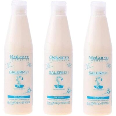 SALERM Cosmetics 21 Lot de 3 après-shampoing protéinés (250 ml) 750 ml SALERM Cosmetics 21 Lot de 3 après-shampoing protéinés (250 ml) 750 ml