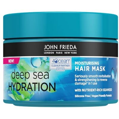 John Frieda Deep Sea Masque hydratant pour cheveux secs et abîmés 250 ml John Frieda Deep Sea Masque hydratant pour cheveux secs et abîmés 250 ml