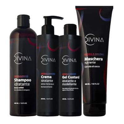 DIVINA BLK Kit définition hydratant pour cheveux ondulés, bouclés, super-bouclés, afro Natural&Amazing de DIVINA BLK Kit définition hydratant pour cheveux ondulés, bouclés, super-bouclés, afro Natural&Amazing de
